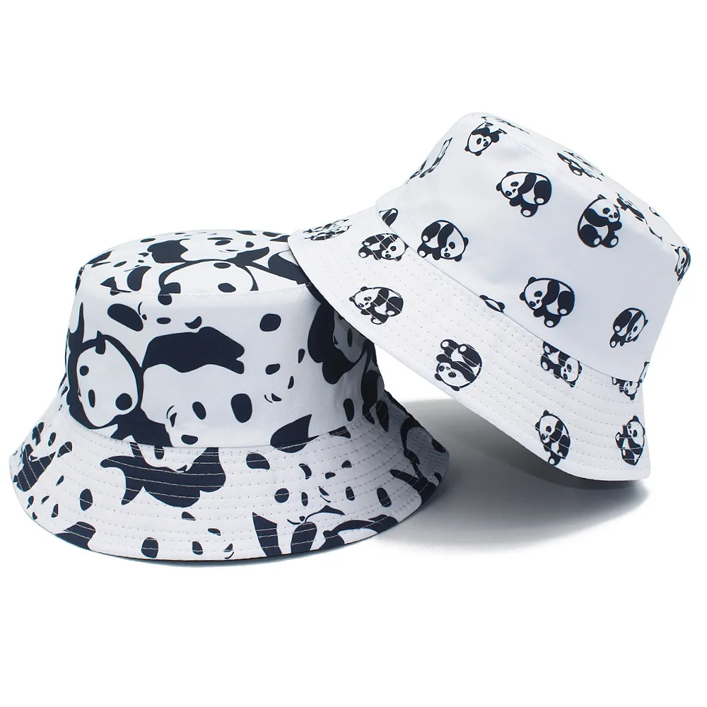 

Bucket Hat Panda Printed Fisherman's Hats for Spring and Summer, Fashionable and Cute Sunshade Basin Cap, Sunscreen Sun Caps