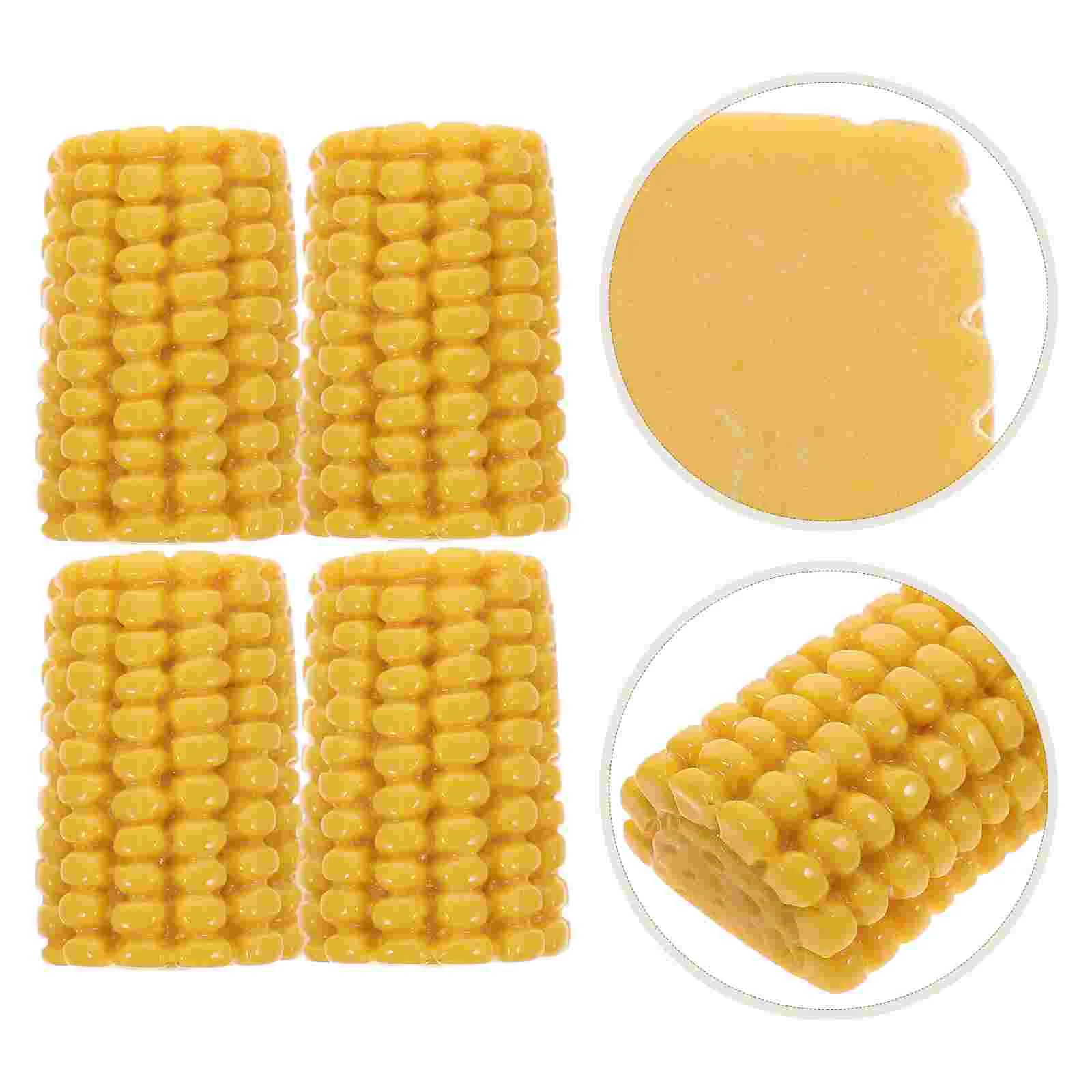 20 Pcs Fall Decorations Simulated Corn The Cob Simulation Phone Case Kids Handmade Toy Yellow DIY Charm Accessory Elderly