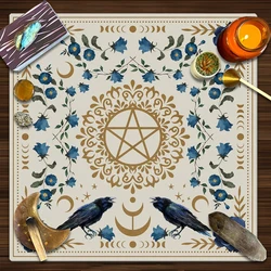 Altar Cloth Alter Cloth sun moon flower Tarot Spread Cloth Tarot Reading Tarot Mat Witchy Cottagecore Decor Witchy Gifts Decor