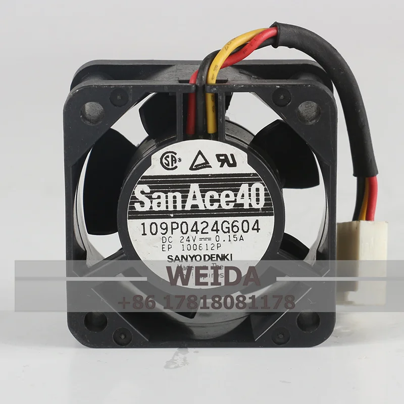 

Original Sanyo 5V 12V 48V DC24V 0.15A AC EC 4020 40X40X20MM 4CM Double Ball Bearing Inverter Three-wire 109P0424G604 Cooling Fan