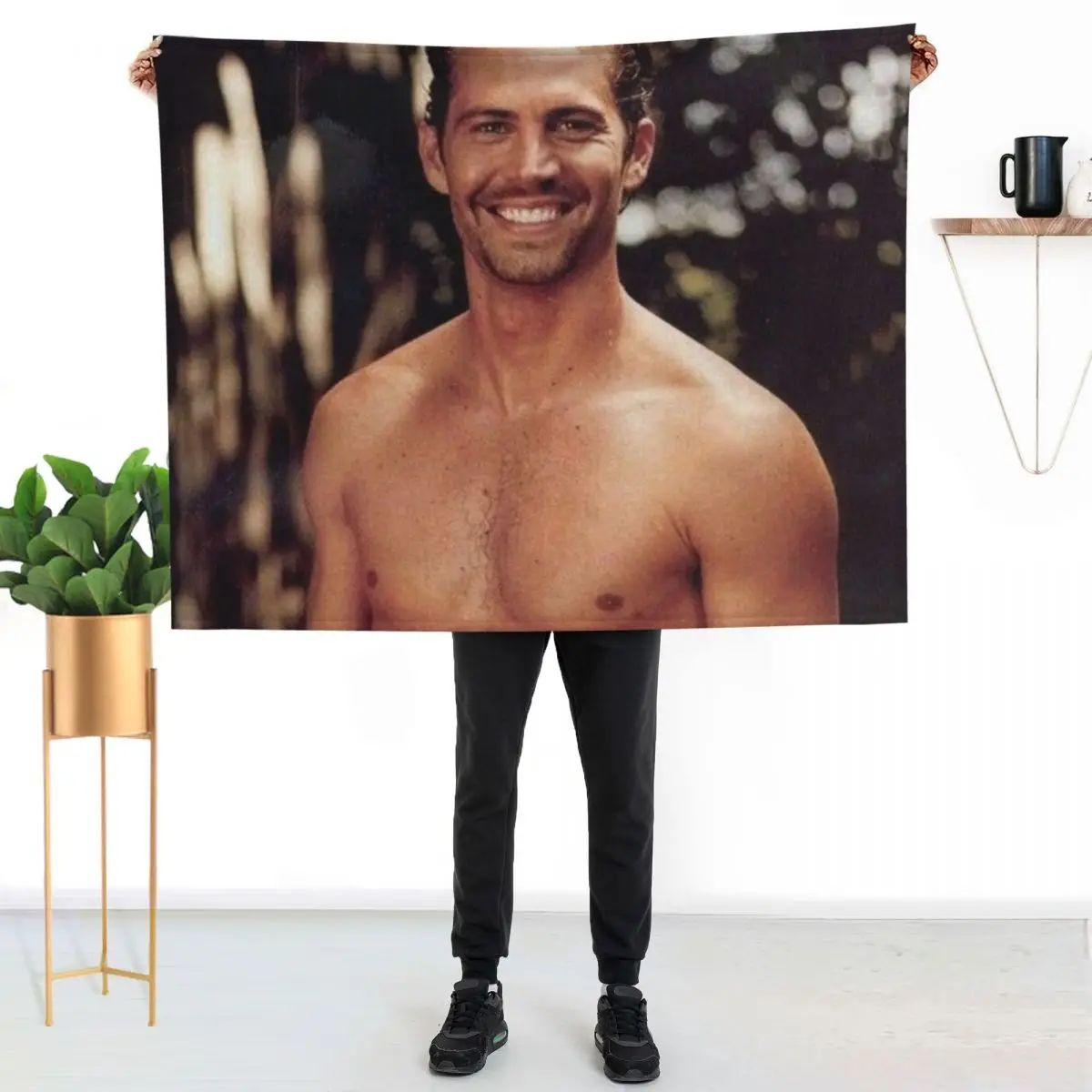 paul walker Throw Blanket Decorative Beds Giant Sofa christmas gifts Beach Decorative Throw Luxury St Blankets