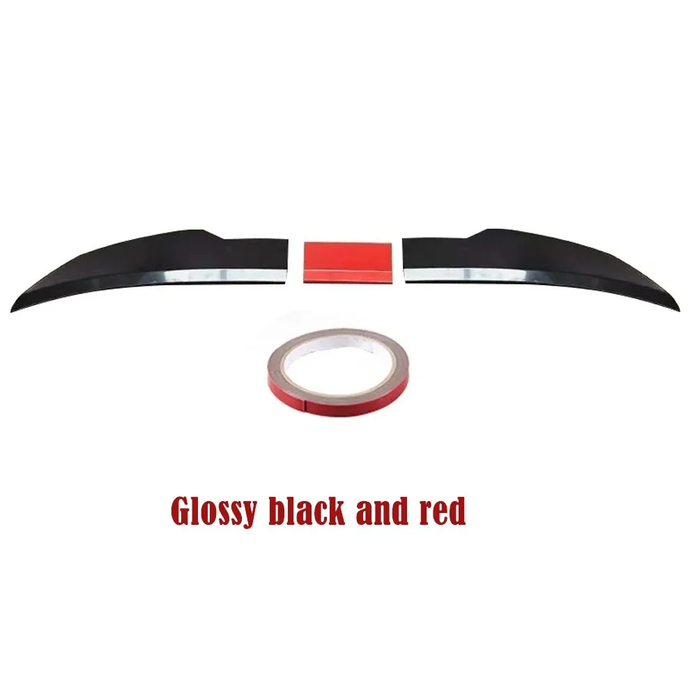 For Polestar 2 2020-2026 3-Section ABS Rear Trunk Spoiler 115-125cm Adjustable Sports Decor Top Wing Car Exterior Parts