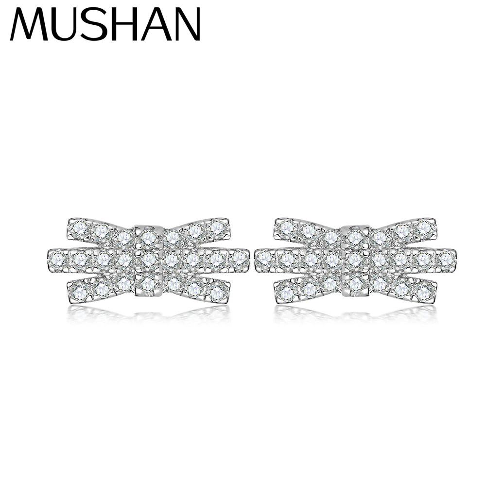 

MuShan Brand Jewelry 925 Sterling Silver Earrings Zircon 7A Chandelier Statement for Her 18K Gold Plated Fine Jewelry Earring