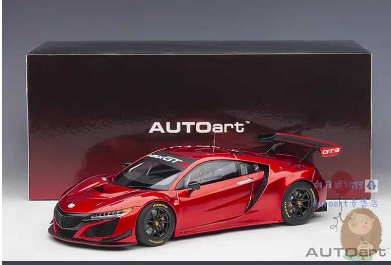 

AUTOart 1/18 HONDA NSX GT3 2018 Alloy Diecast Car Model Collection Display Gifts