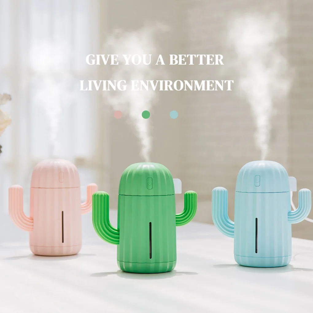 340ml Mini Humidifier LED Diffuser Decoration Timing Air Humidifier for Home Office USB