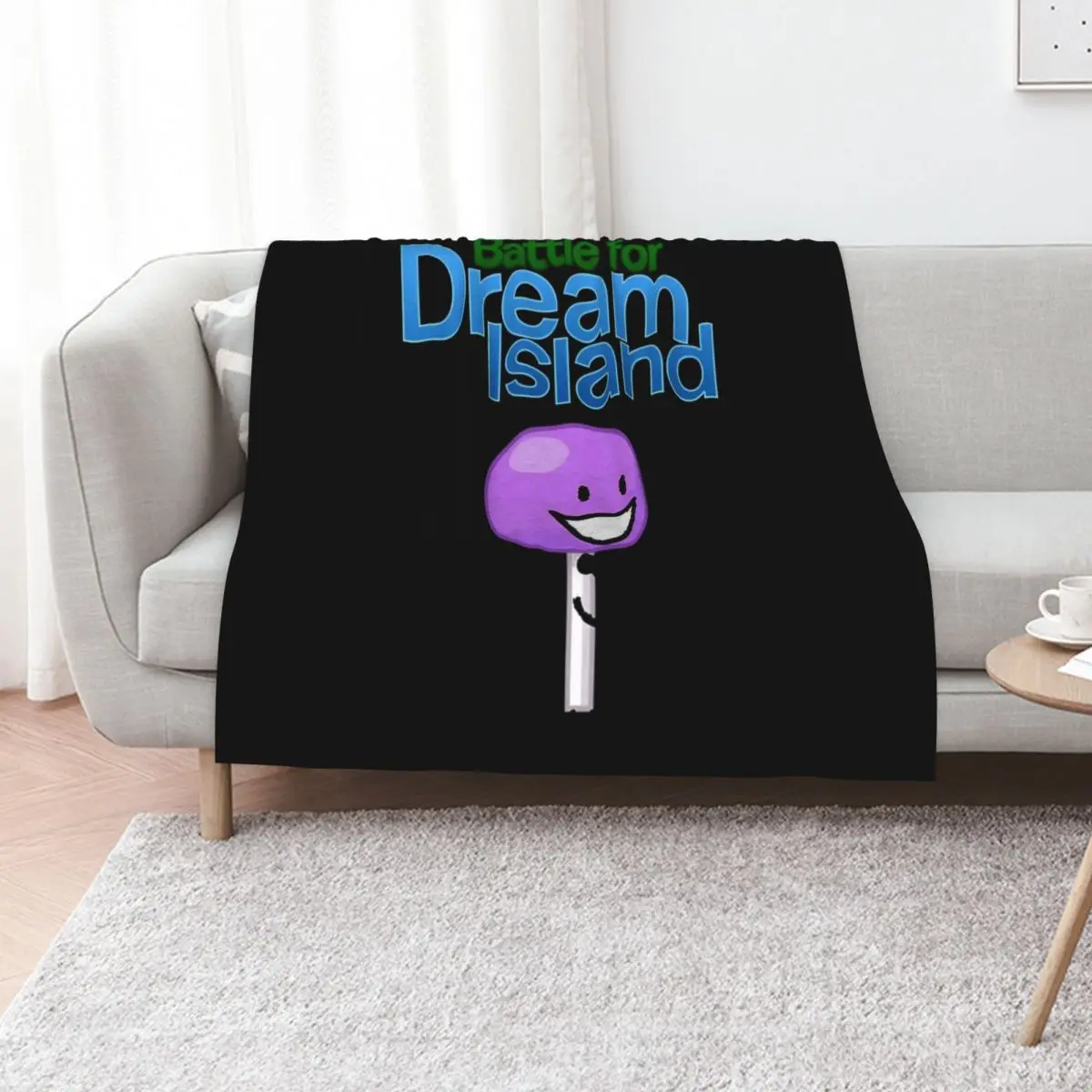 Unleash the Fun: Epic Battle for Dream Island Fan Art Throw Blanket Luxury Throw Hair Shaggy Comforter Soft Plush Plaid Blankets