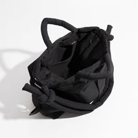 Casual nylon padded tote bag designer soft puffer women shoulder crossbody bags Simple Vintage large capacity handbags 2025 - Image 6