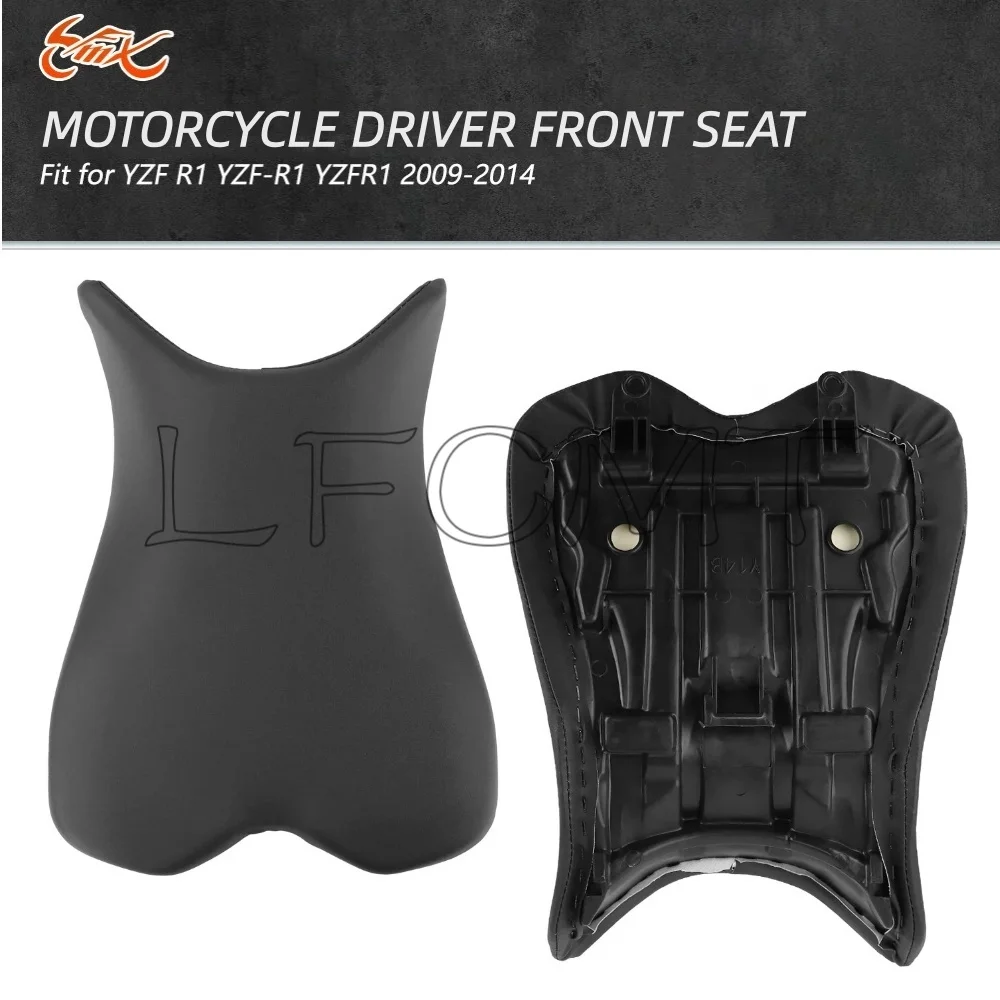 Black Front Rider Driver Seat Cushions Fit for Yamaha YZFR1 YZF R1 YZF-R1 2009-2014 2013 2012 2011 2010 Motorcycle Accessories