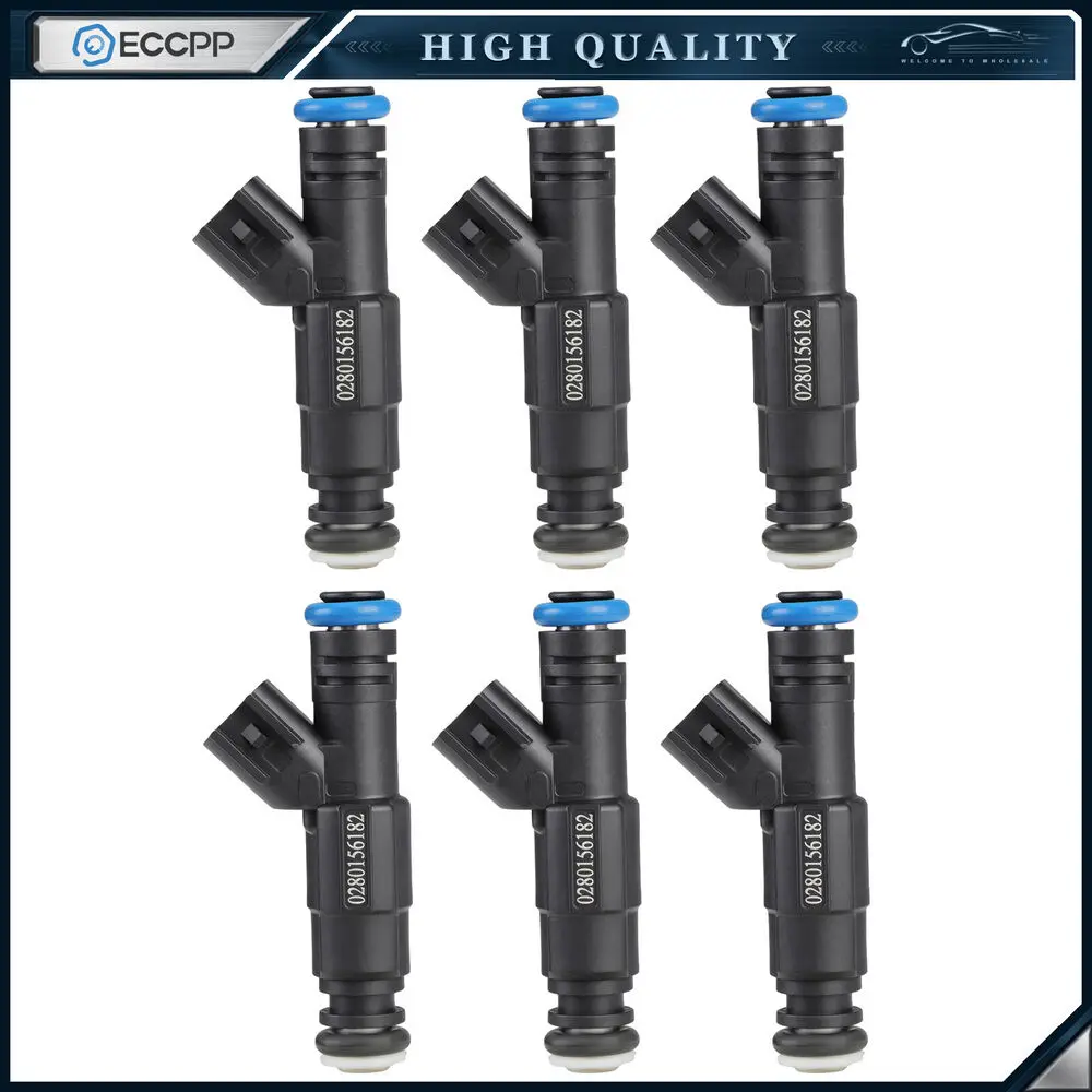 

6 Fuel Injectors For Chevrolet Equinox Pontiac Torrent 3.4L 2006-2009 89017615