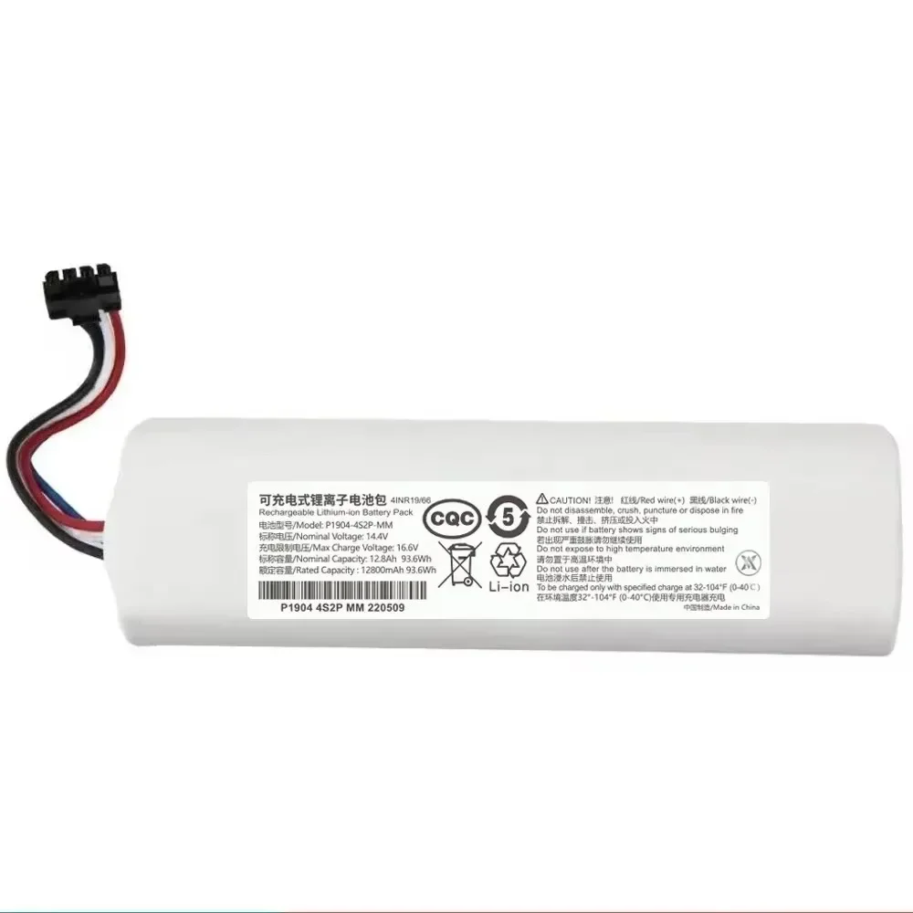 100%Original 14.4V 12800mAh Robotic Vacuum Cleaner Replacement Battery For Dreame F9 D9 L10 Pro Plus RLS3 RLS5 RLS5L RLS5D Part