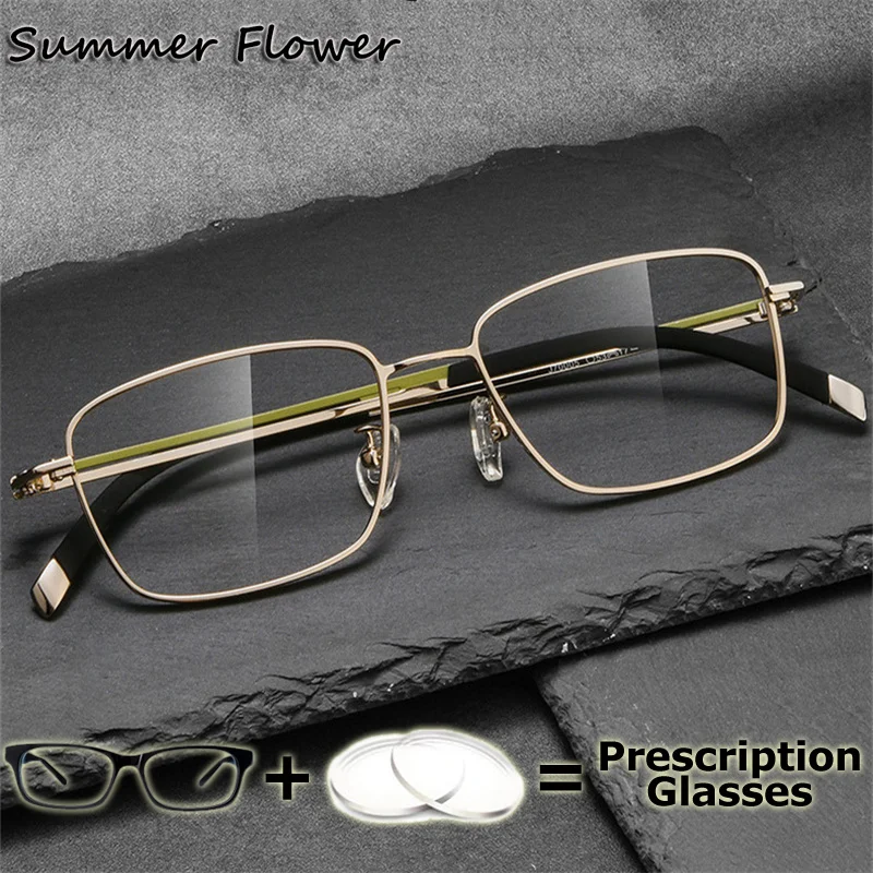 

Men Reading Glasses Optical Eyewear Multifocal Prescription Wide Progressive Bifocal Lens Anti Blue Light Myopia Glasses