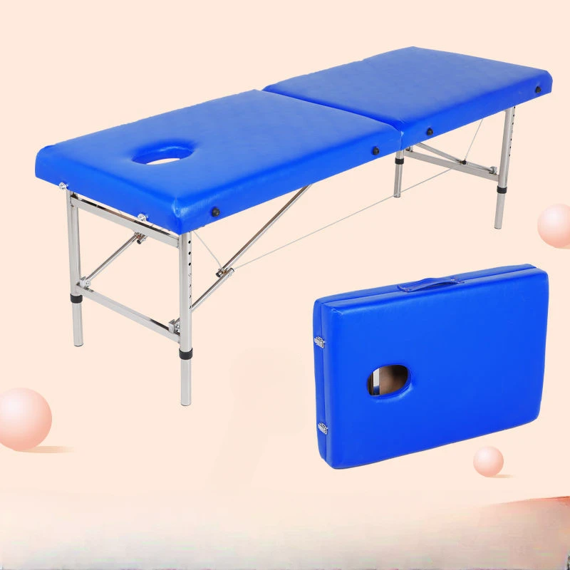 Lit de spa en métal pour cils de tatouage de beauté, canapé de cosmétologue, table de manucure pour N64.De massage, pliable, multifonctionnel, professionnel