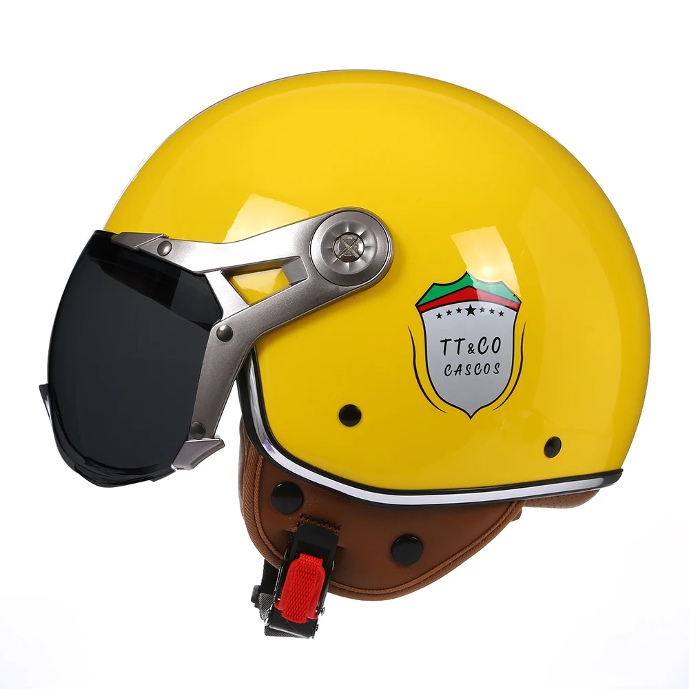 Casco de motocicleta de cara abierta aprobado por Dot Ece, cascos de seguridad de conducción de verano Para Moto Unisex, casco de Motocross de