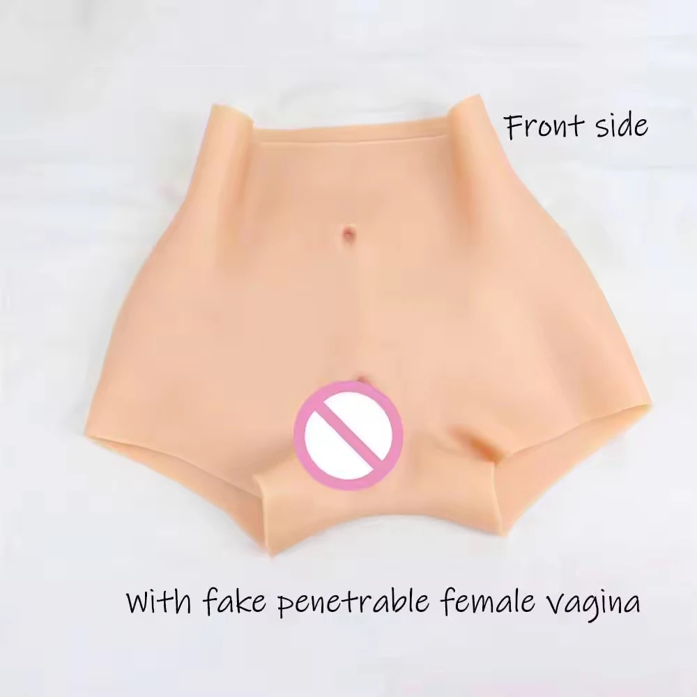 Male To Female Fake Vagina Panties Realistic Silicone Pussy Pants False Buttocks Enhancer Crossdresser Transgender Underwear