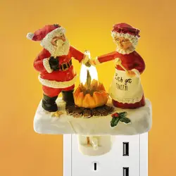 christmas Decoration 2024 New gnome Bonfire Night Light Funny Cute cartoon pattern Design Lamp Home Decor