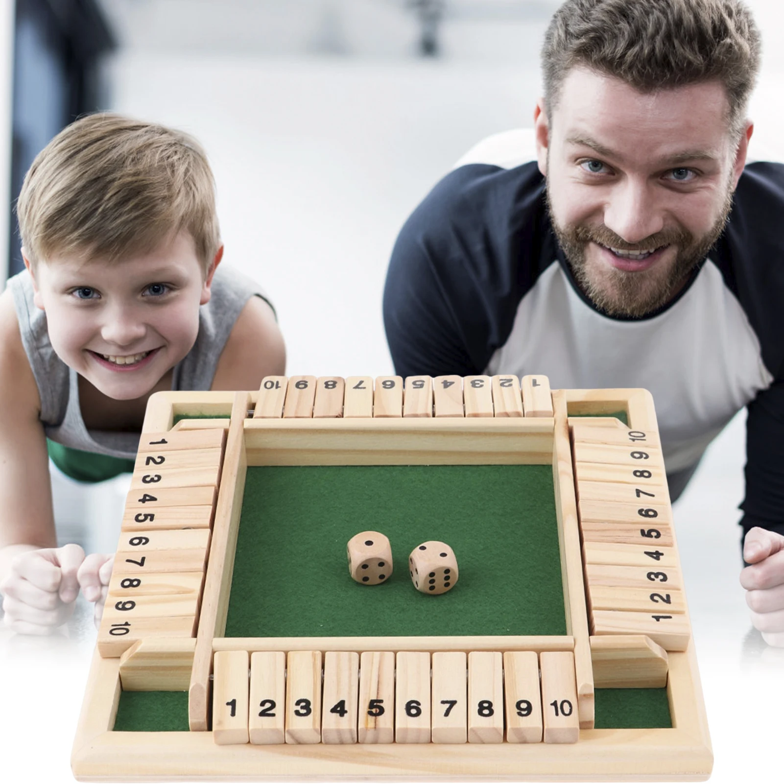 Juego Shut The Box Alangduo De Madera Para 2-4 Jugadores Con | Envío gratis