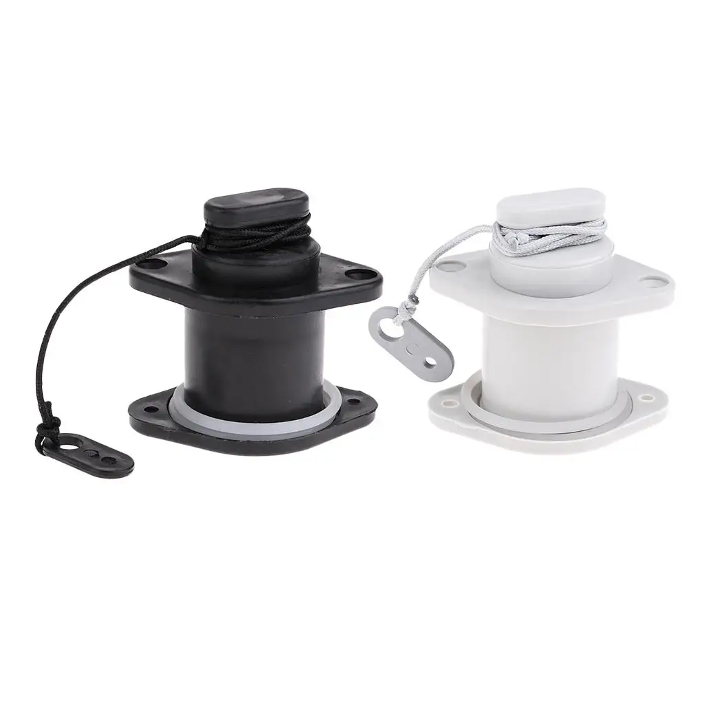 PVC Boat Scupper Valve Durable Drain Plug Boat Accessories for Inflatable Kayak Canoe Fishing