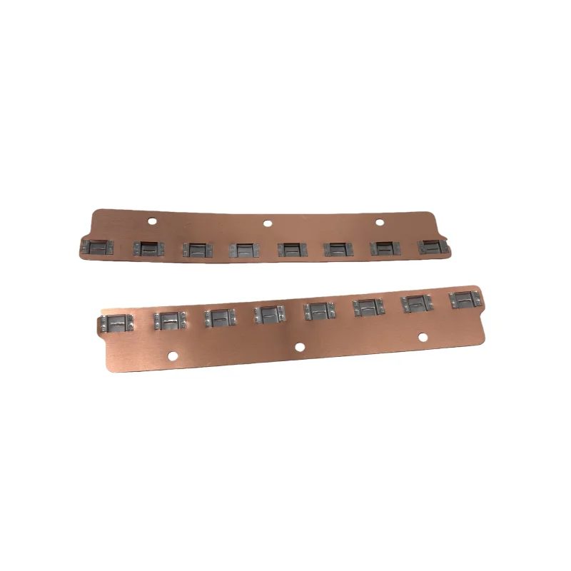 21700-13S8P Copper Busbar for Ebike Lithium Batteries Copper-Nickel Laminated Material 0.3mmThickness with Support Spacer 22.5mm view 4