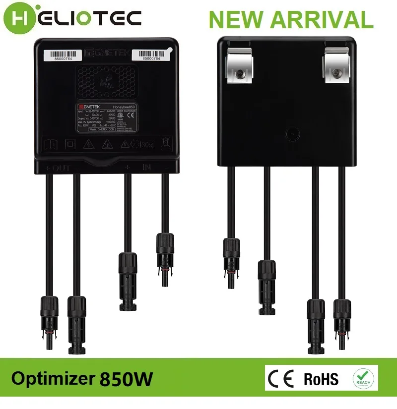 Optimiseur de puissance photovoltaïque Heliotec nouvelle génération 850/1600W MPPT, entrée 12V-75V, surveillance des panneaux solaires, limitation de tension, anti-hotspot