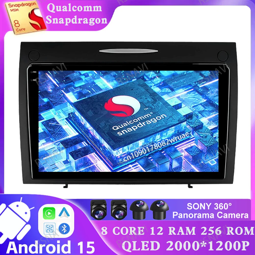 Android 15 Car Radio For Mercedes-Benz SLK-Class (R171) 2004-2011 Golf 4 Organizer Tesla Model Y Accessories 2025 Navigation IPS