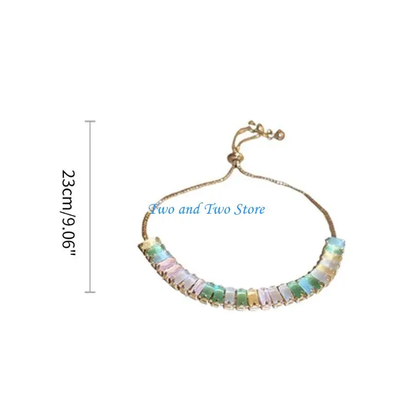 HX6F Vintage Geométrico Zircão Pulseiras