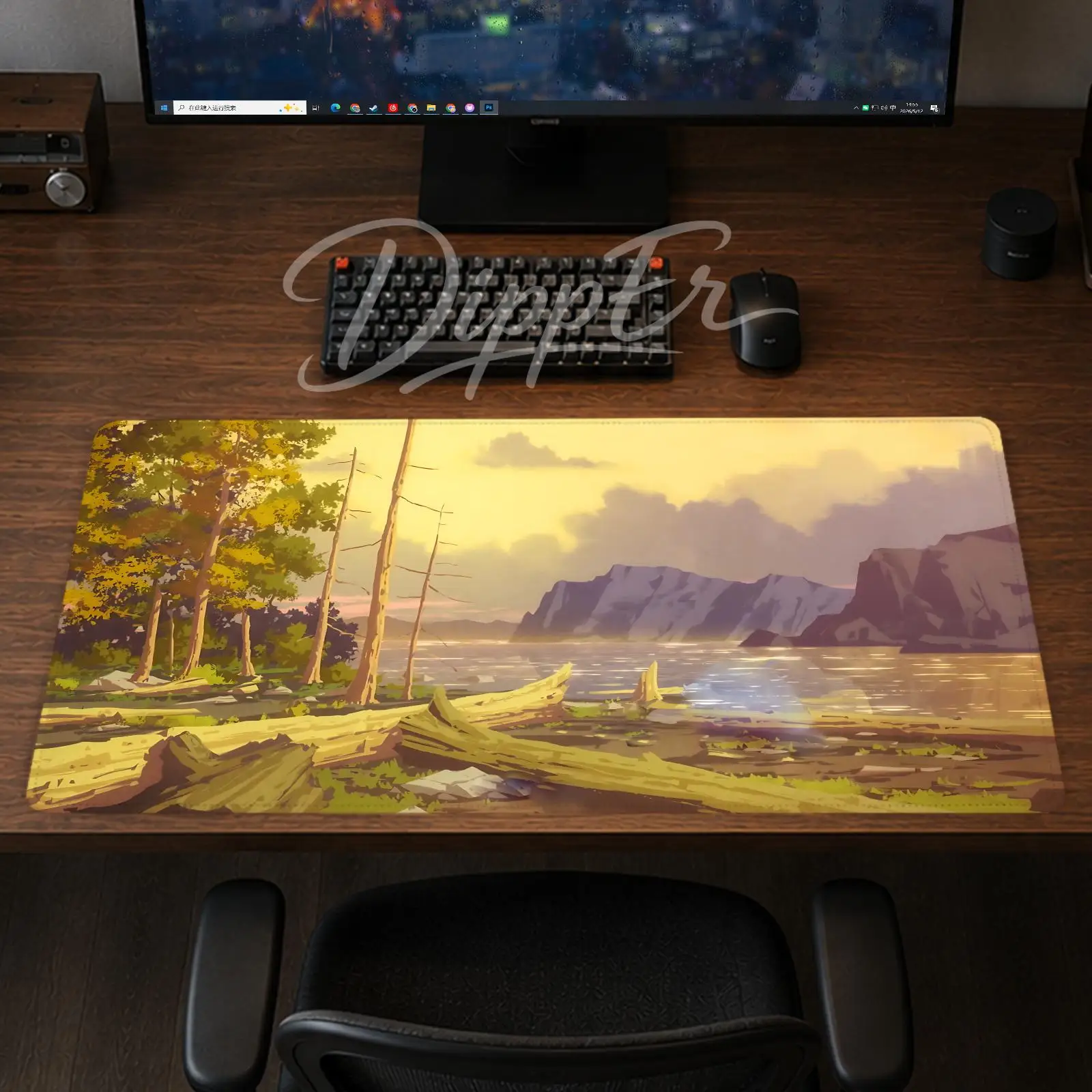 Campfire Cooking in Another World With My Absurd Skill-C Office Large Gaming Mousepad Rubber Bottom Non-Slip Cushion 900X400