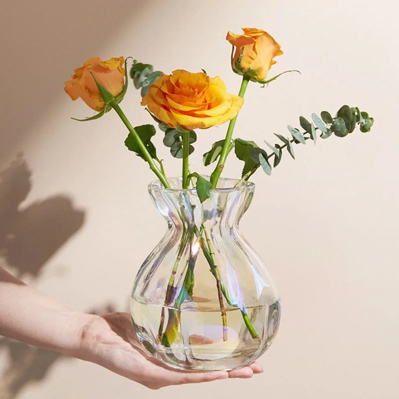 1PC, a funny and cute bottom vase, an artistic handcrafted glass decorative vase, a home desktop decorative vase