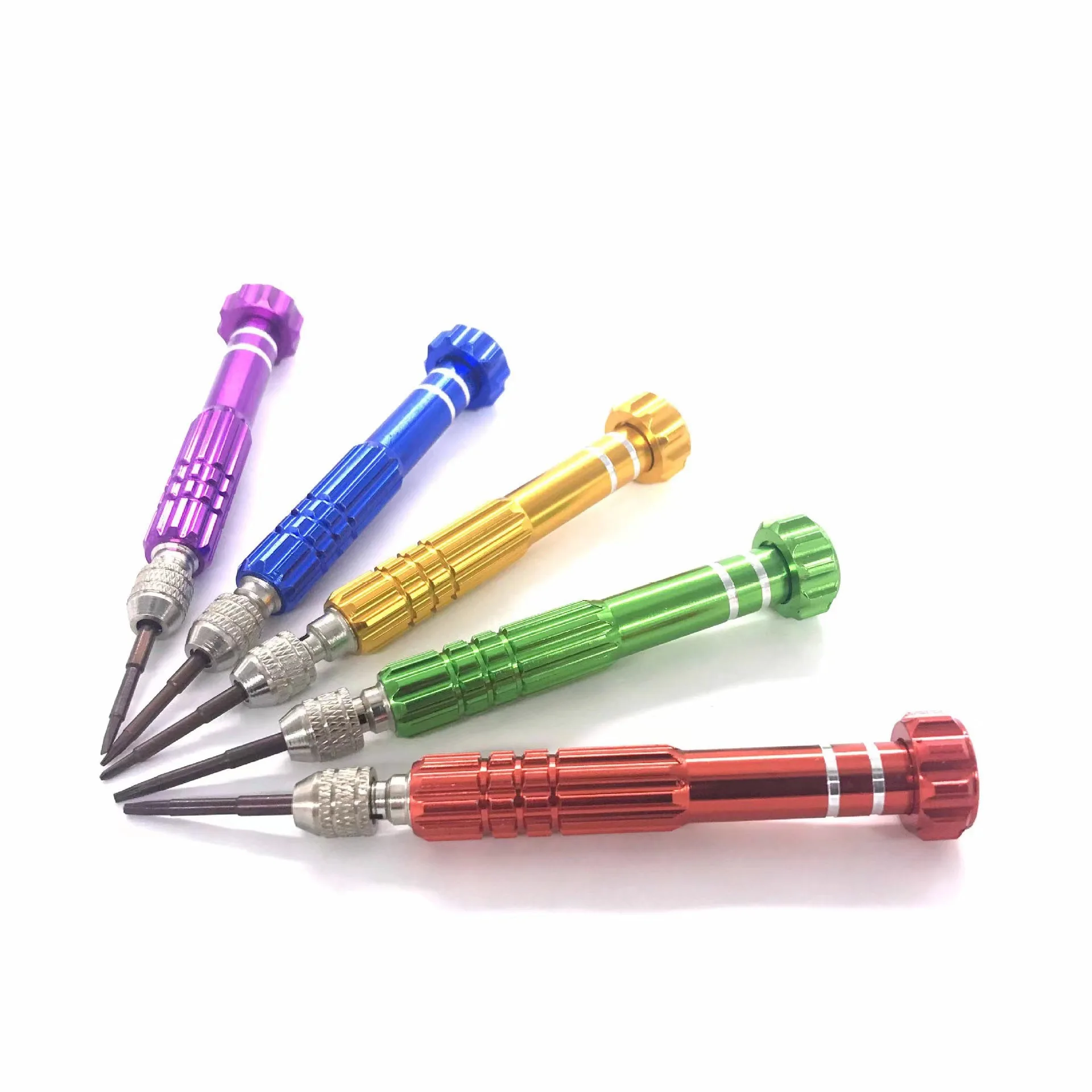 5 in 1 Mini Screwdriver Set Aluminum alloy Disassembly Key Screw driver For DIY Mobile Iphone Repair Samsung Sony Hand Tools