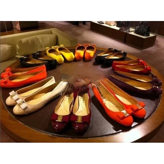 

Red Velvet Knot SF Women's oes Flat Heels Real Leather Work oes round Head Thi Heel Commute Sle Spring Autumn