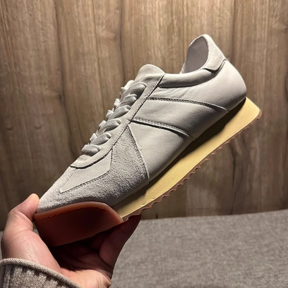 

QHCCID Shoes Man's Cowhide Soft SoleUpper Lightweight Comfortable Design Casual Wear Minimalist Style Everyday Look Elegant