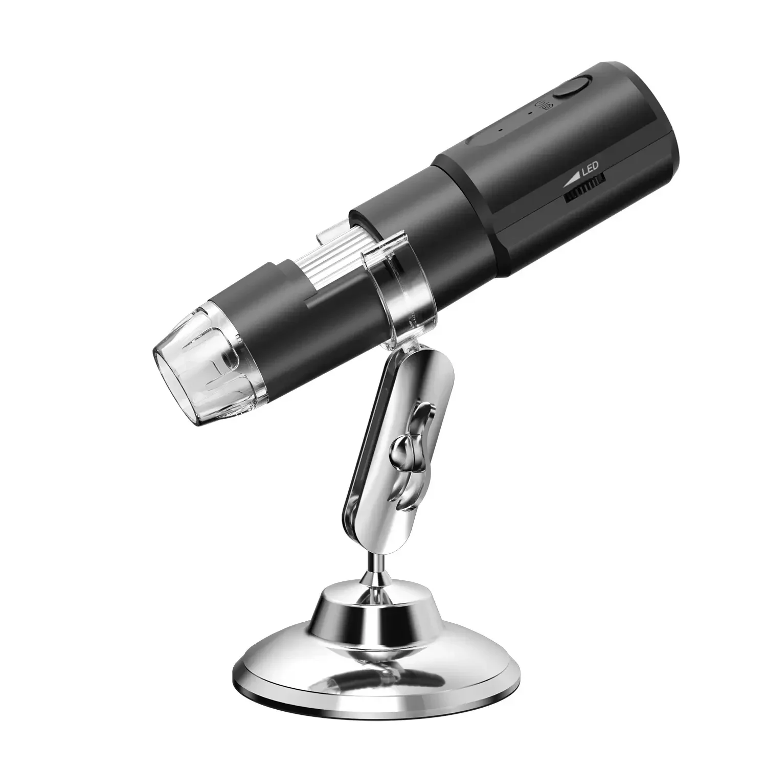 Wifi Digital Microscope 50X-1600X Magnification Handheld Brazing Microscope With Adjustable Stand for Kids Support IOS Android