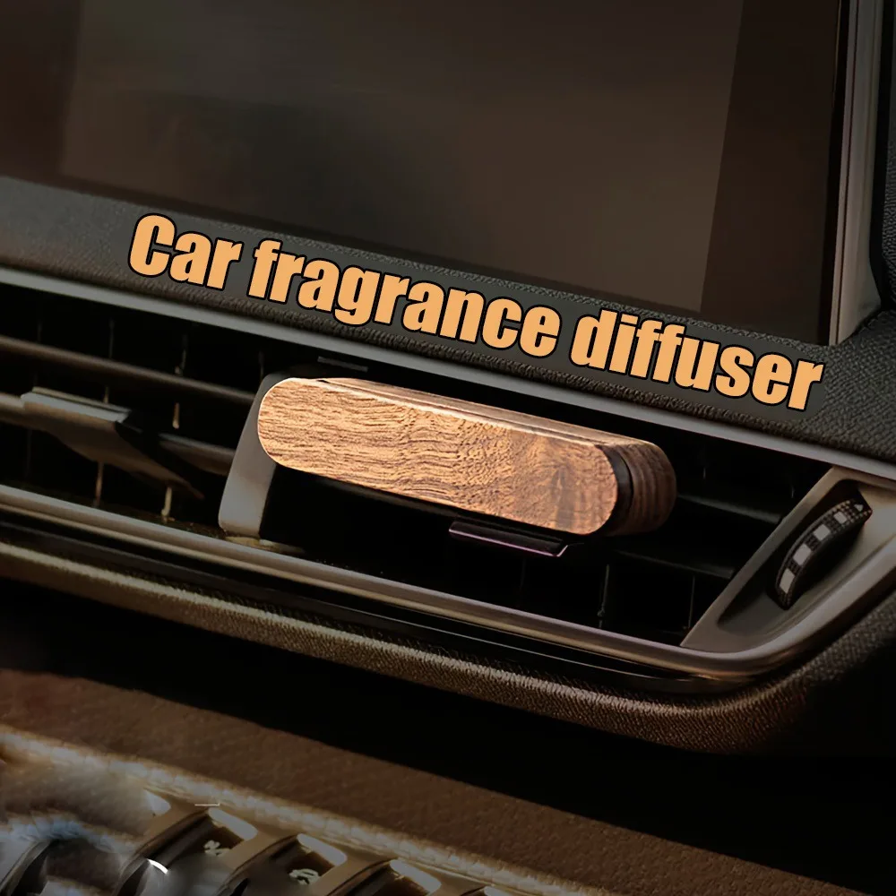 Holz-Autoduftspender mit Clip – Aromatherapie-Diffusor, Holzdiffusor, dekoratives Autozubehör, Auto-Lüftungssystem
