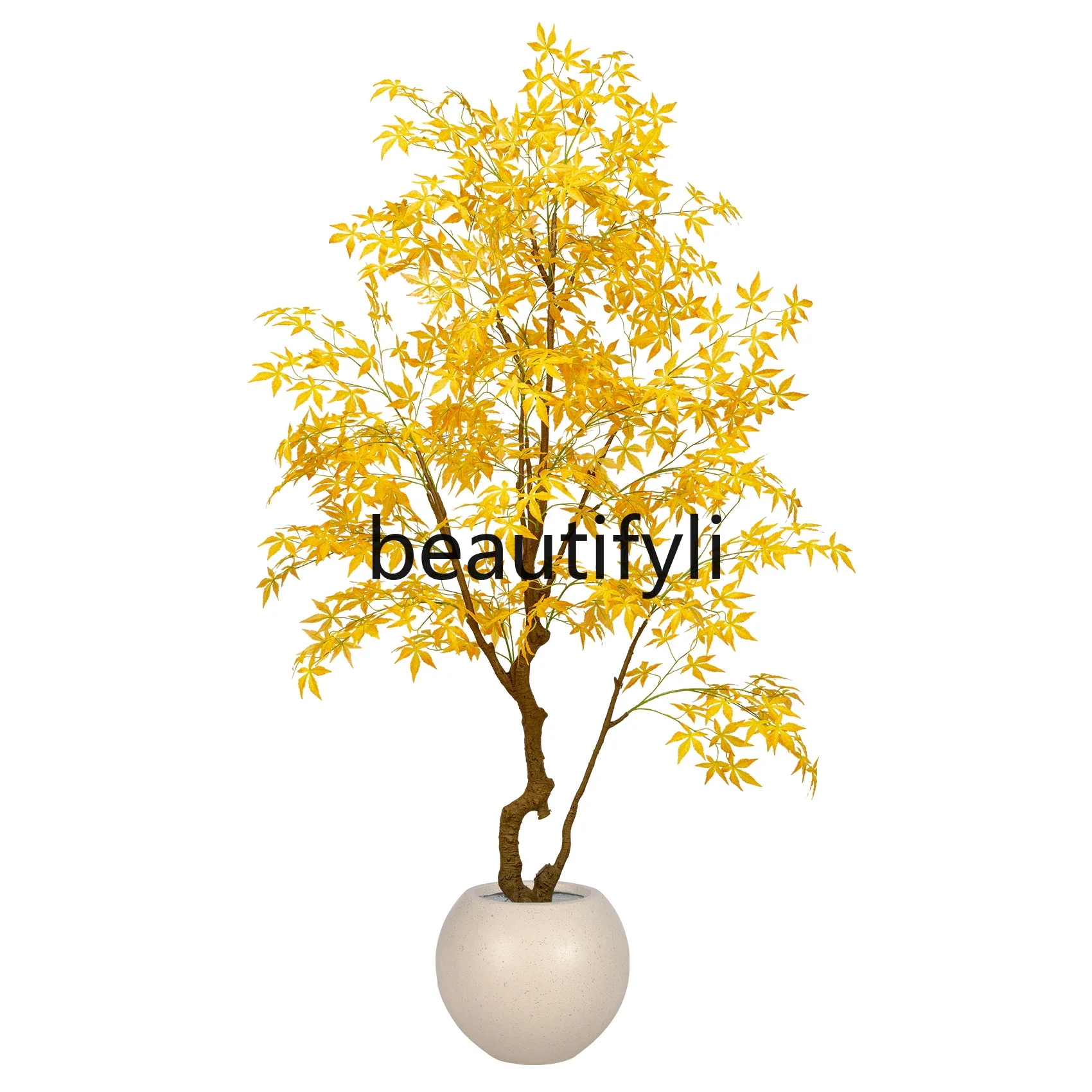 

High-end simulated maple large green plant indoor light luxury atmosphere landscaping fake tree