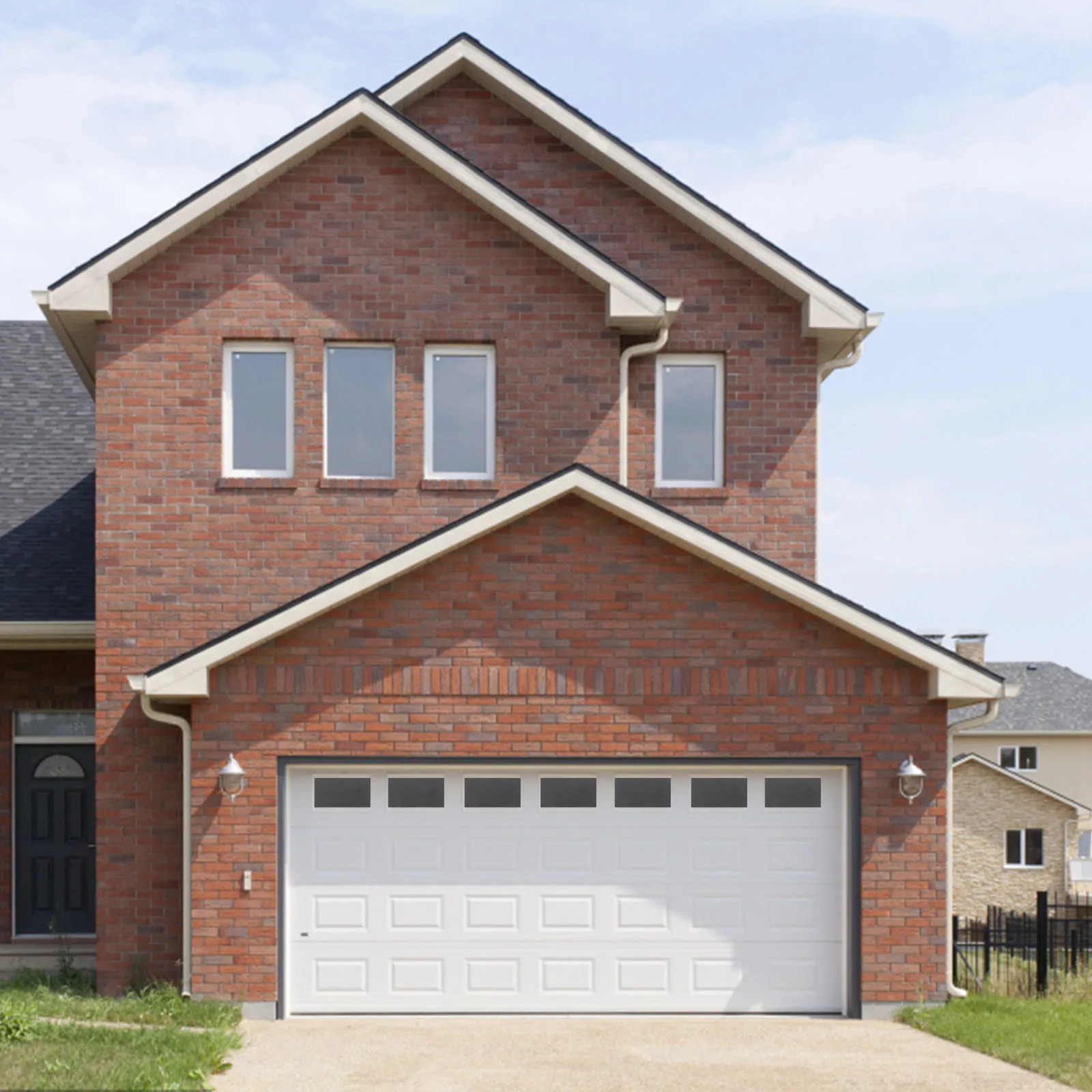 

32pcs Fake Windows Magnetic Panels Black Premium Rubber Uv Resistant Garage Door Decor For Metal Surfaces Faux Window Kits