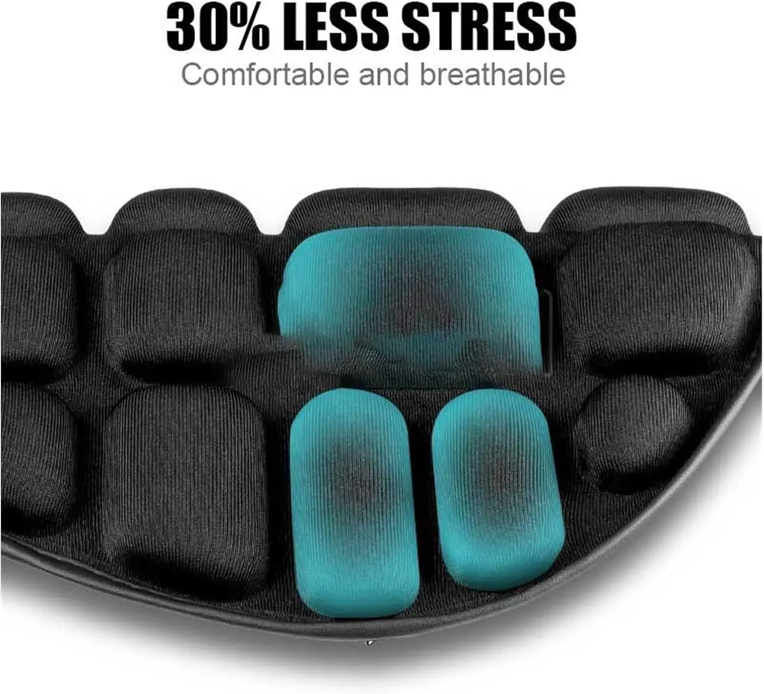 وسادة مقعد دراجة نارية ثلاثية الأبعاد ممتصة للصدمات، حماية للورك مسامية، مناسبة لركوب الدراجات النارية لمسافات طويلة #4