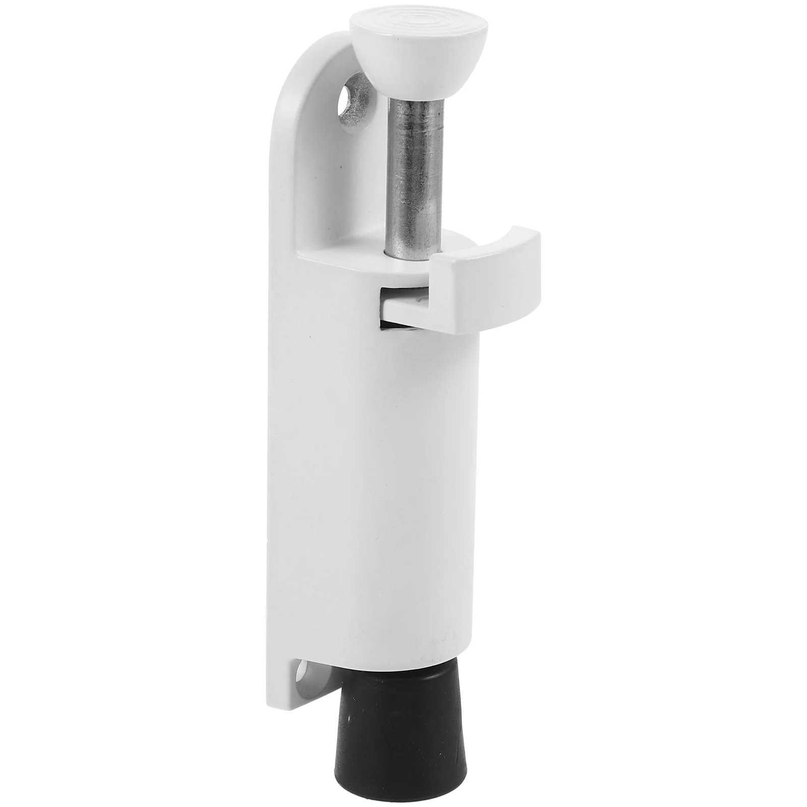 

Kick Down Stop White Small Pedal Stopper Invisible Anti Collision Heavy Duty Metal Commercial Door Holder Opens Stoppers Bottom