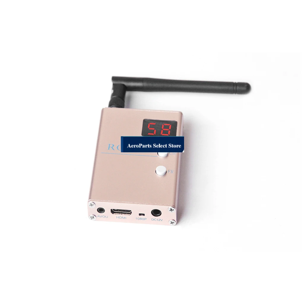 APartsFPV 5.8G 5.8GHz 48 Channels RC-HD Video Receiver compatibility-HDMI Output & A/V and Power Cables For FPV Drone Quadcopter