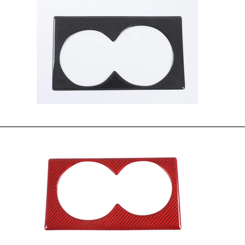 

For Nissan GTR R35 Central Control Water Cup Frame Central Control Shipping Tea Cup Frame Real Carbon Fiber 1pcs 2008-2016