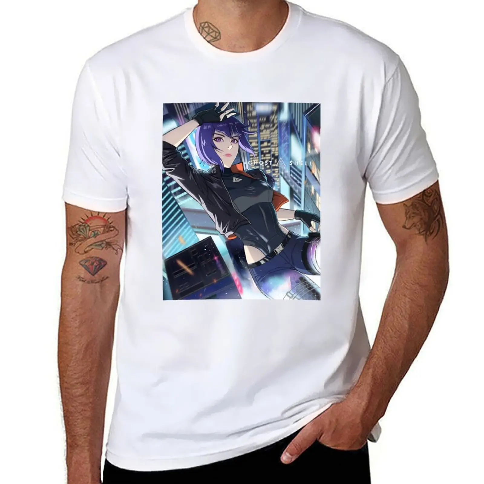 

Motoko Kusanagi T-Shirt funny t shirts man anime tshirt T-Shirt