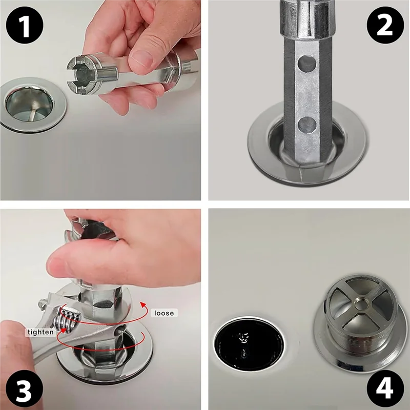 

【Flash Sale】Tub Drain Remover Wrench Removal Tool Dual Ended Dumbell Wrench Heavy Duty Aluminum