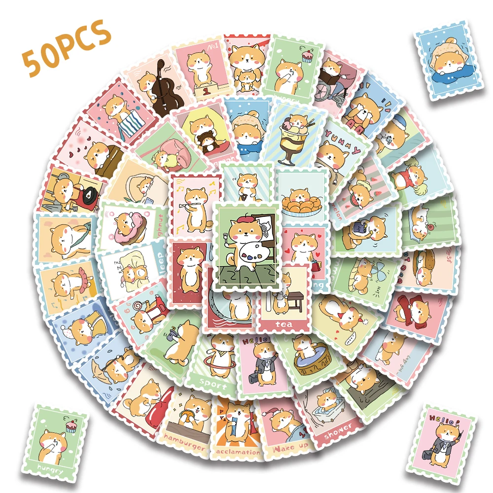 50PCS Hot Dog Shiba…