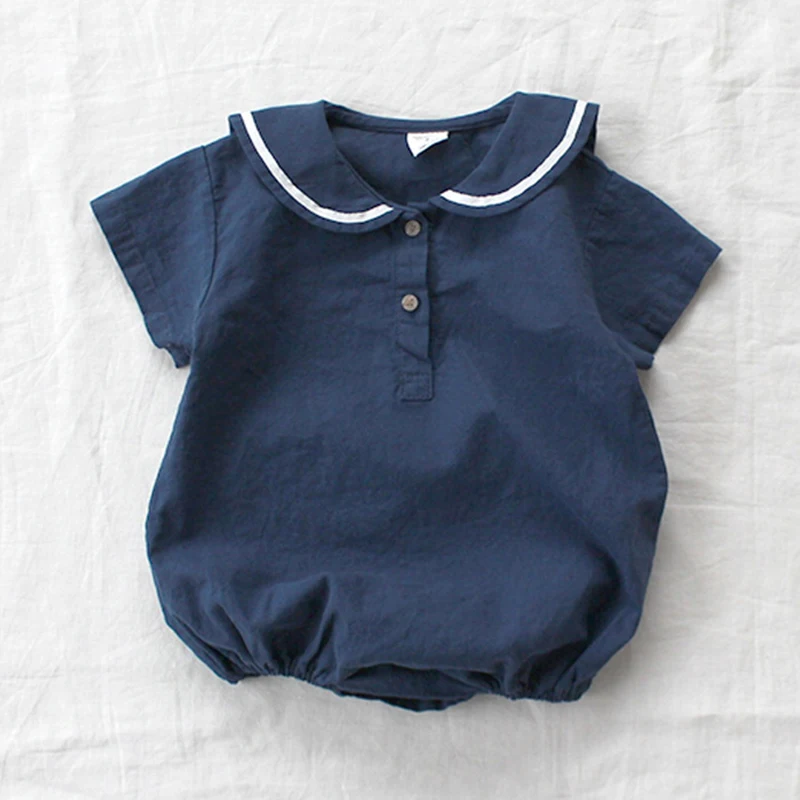 Summer Infant Baby Boys Girls Rompers Unisex Short Sleeve Bodysuit Cotton Leotard Tops