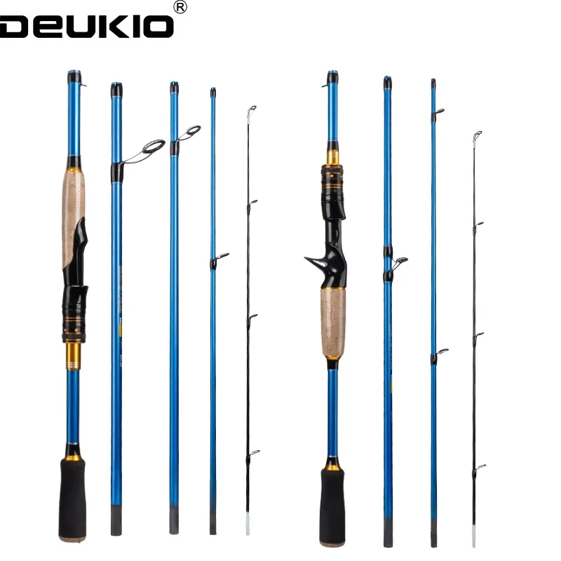 

Удочка DEUKIO 4/5 секций, 1.8м/2.1м, для спиннинга и кастинга, тест 4-25г, ML Action, для ловли карпа и баса