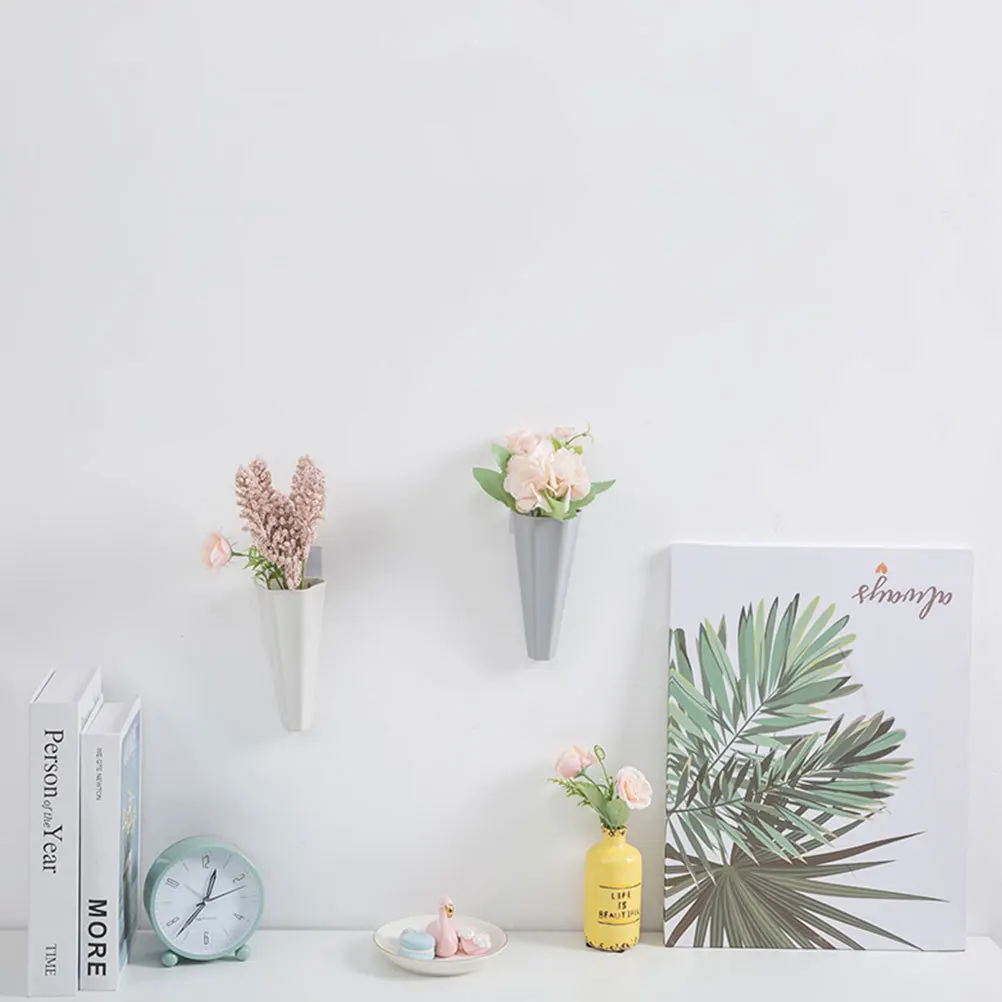 

3Pcs Wall-Mounted Flowerpot Chic Wear-Resistant Hanging Planter for Home Garden Patio Living Room Decorative Vase