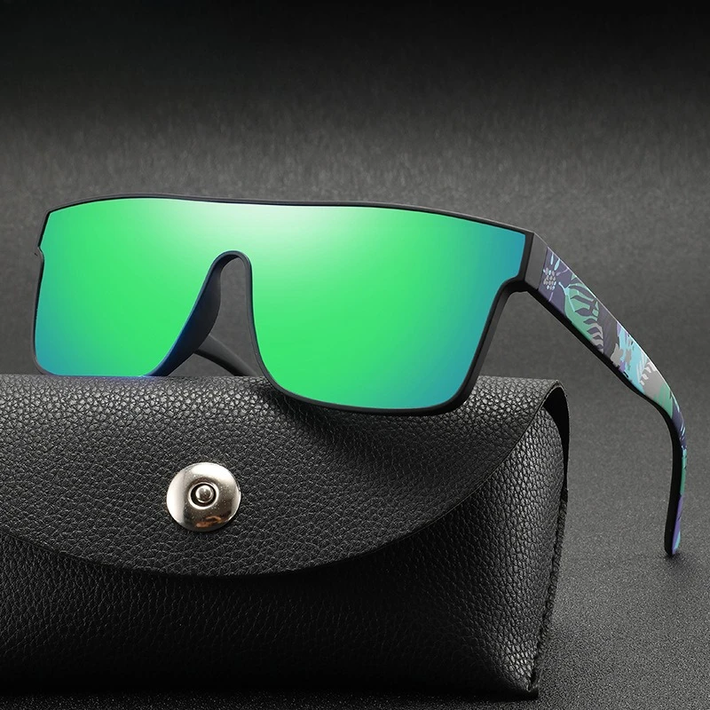 

High-Quality Large Frame One-Piece Sunglasses Mirrored Sunshade Eyewear for Men Women Cycling Driving Fashion Outdoor Use