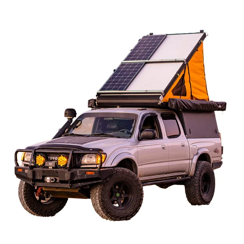 Customized 4X4 Steel Aluminum Alloy Single Dual Cab Pickup Truck Bed Topper Canopy Camper For Jeep Gladiator / Tocoma