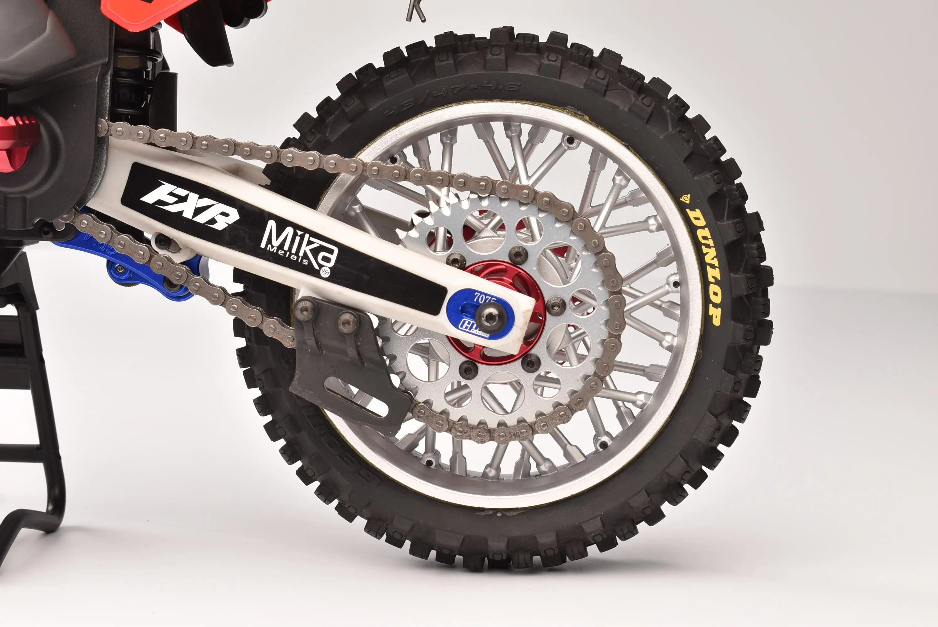 Juego de ajustador de tensión de cadena de aleación GPM 7075 para motocicleta LOSI 1/4 Promoto MX SM LOS-2272,LOS-2310