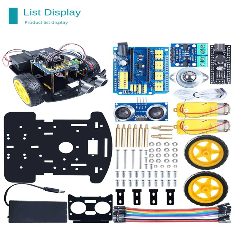 Kit di programmazione Robot intelligente per auto Kit elettronico fai da te Kit Robot per auto intelligente programmazione Kit di programmazione per l'apprendimento