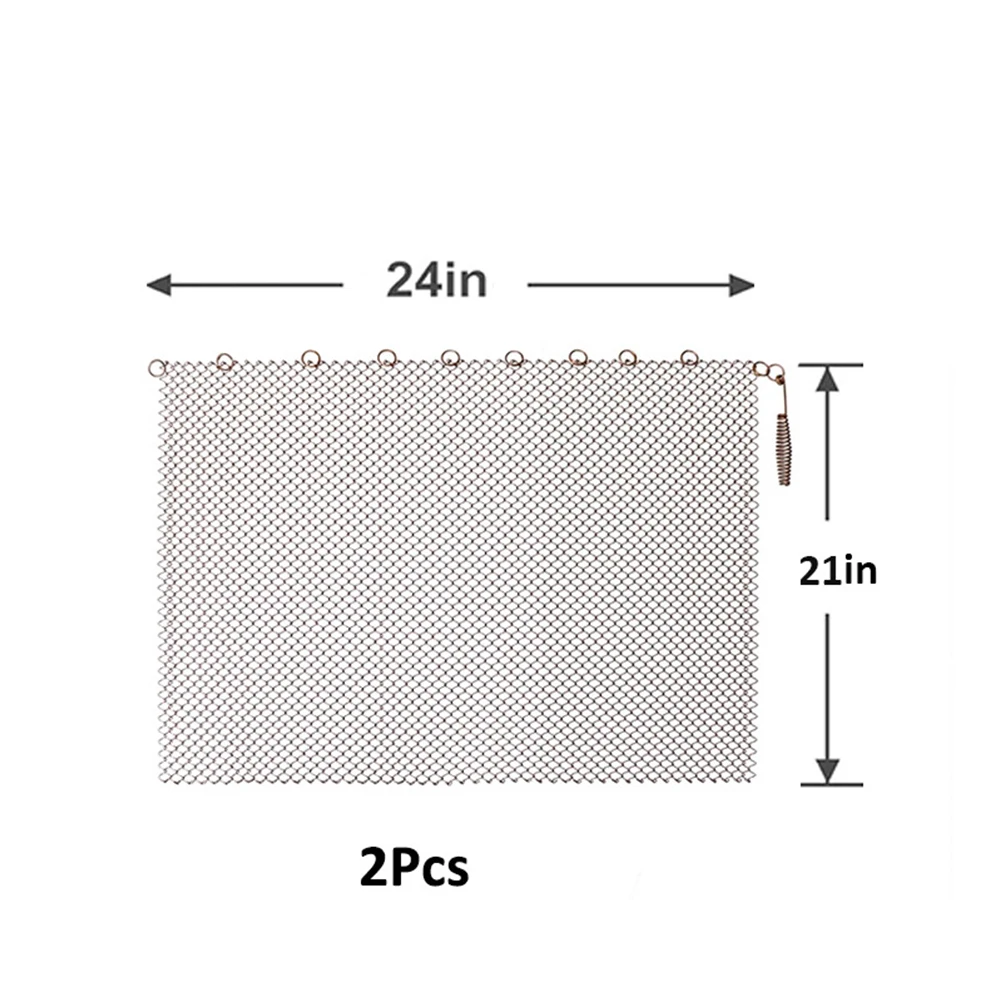 Fireplace Safety Barrier Fireplace Mesh Screen Cozy Fire Experience Versatile Use Easy Installation Elegant Design