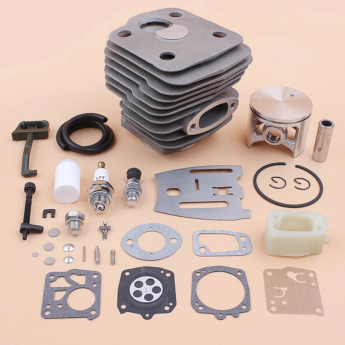 54Mm Piston Silinder Karb Kit untuk Husqvarna 288XP 181 281 288 Gergaji Alat Listrik 503506301 Motosierras Nami